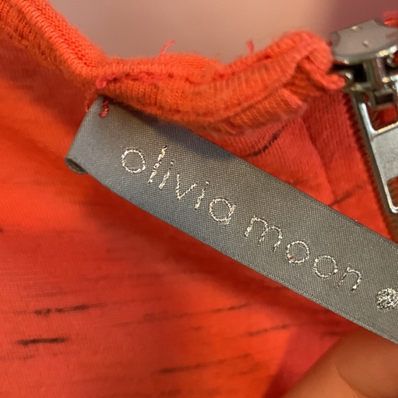 Orange tank top with zipper back - Picture 5 of 6